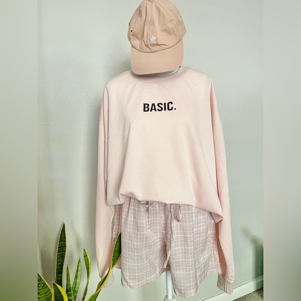Casual Summer / Spring - Travel Pink Plaid Shirt and Shorts Set - Picture 11 of 11